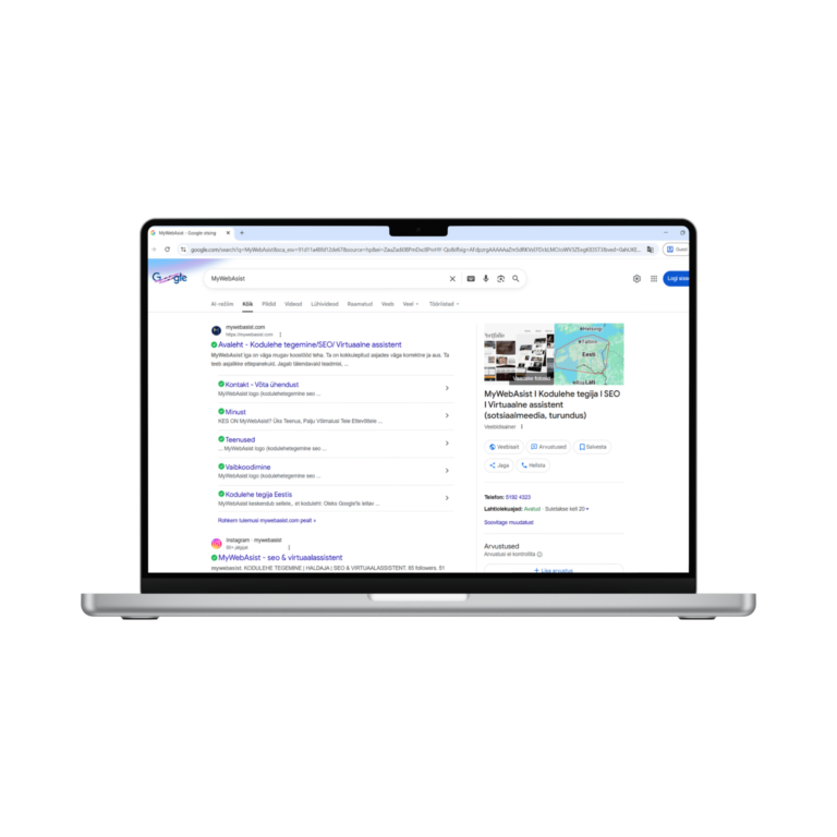 Koduleht toob kliente Google ja AI otsingust